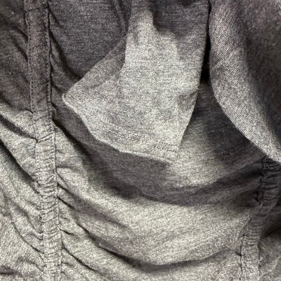 We The Free Gray Long Sleeve Stella Ruching Bodice Too Womens Small Free People - Picture 5 of 11